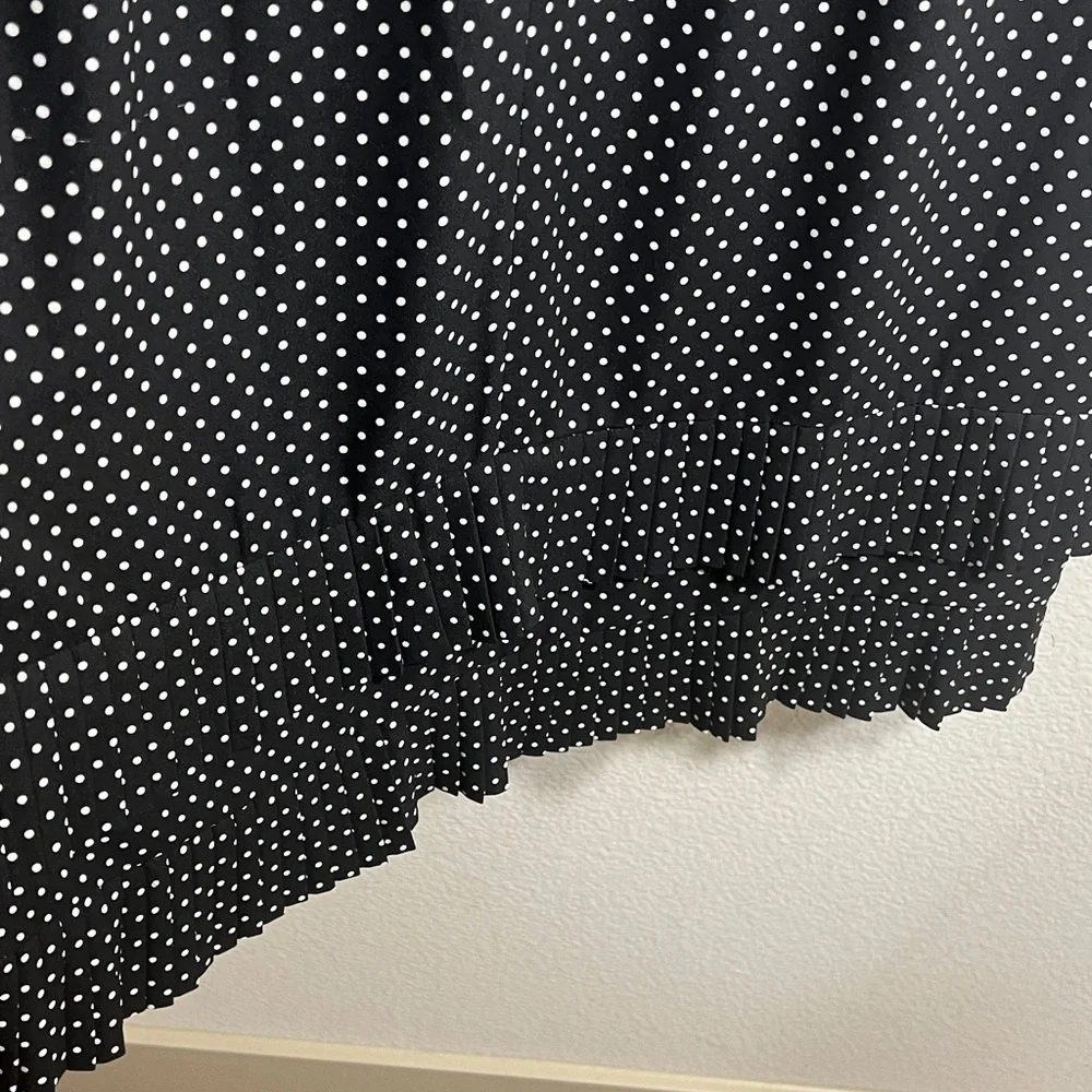 kate spade Black and White Polka Dot Midi Dress